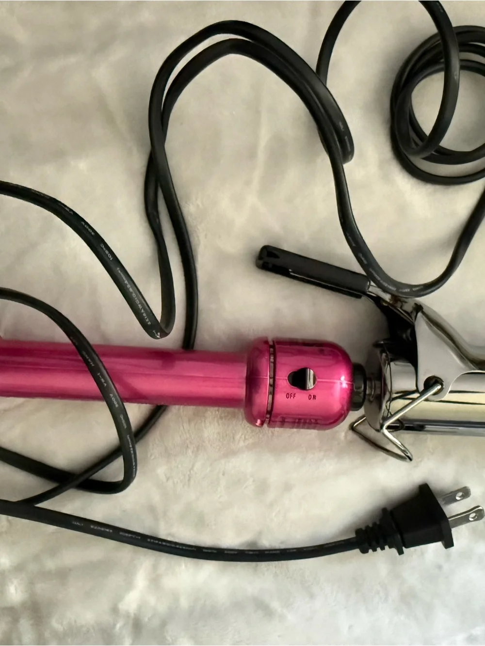 Hot Pink Curling Iron - Women Hair Tool